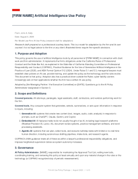 Model policy first page preview