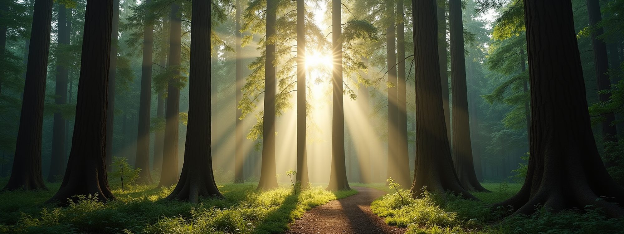 Serene forest canopy in Sonoma